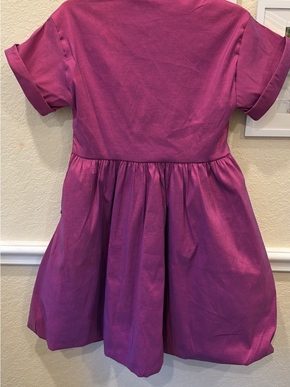 THML Sheen & Iridescent Purple Cocktail Dress - Picture 4 of 8